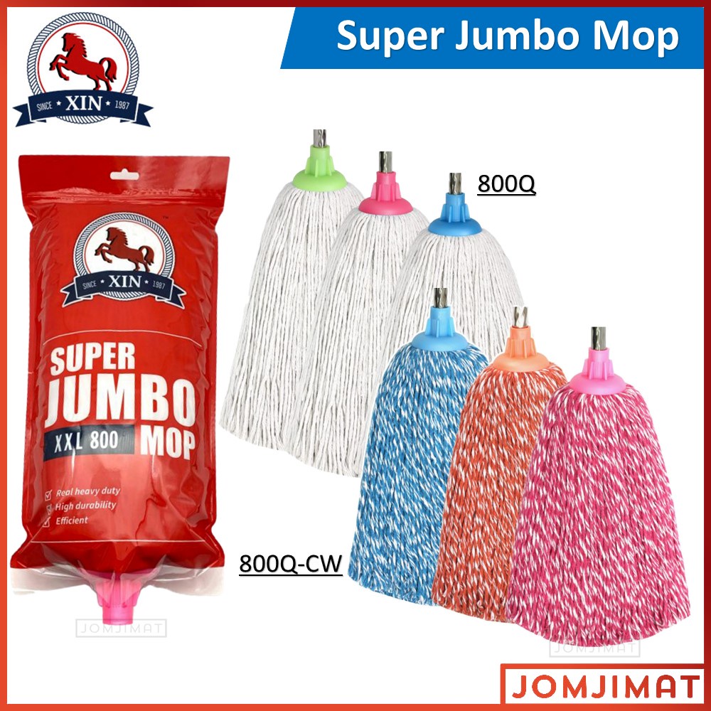 Qomfy 6pcs Of Socket Push Plastic PY 1.5s Cotton Or TWINE Mop Head