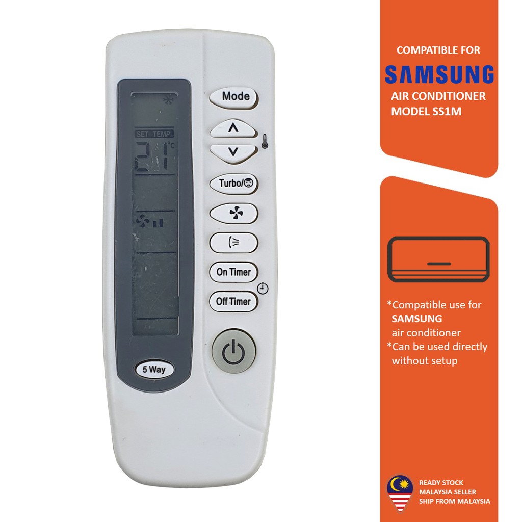 Samsung Replacement For Samsung Air Cond Aircond Air Conditioner Remote