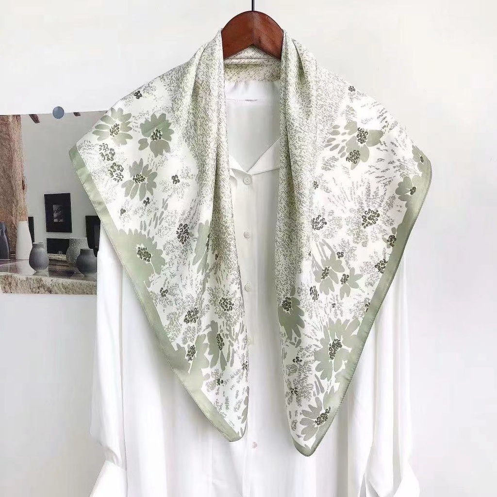 Ready Stock 90x90cm Satin Tudung Bawal Horse Printed Square Scarf ...
