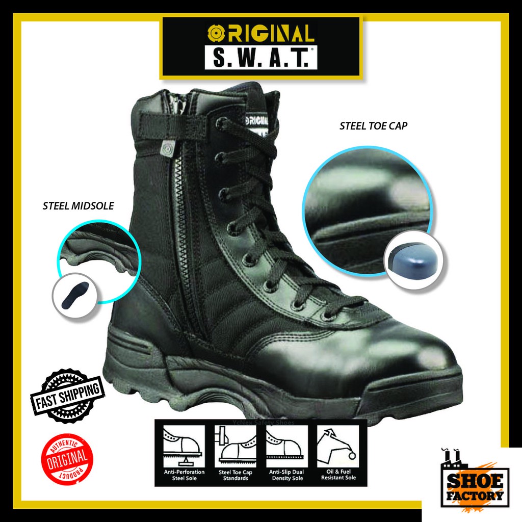 Swat steel outlet toe boots