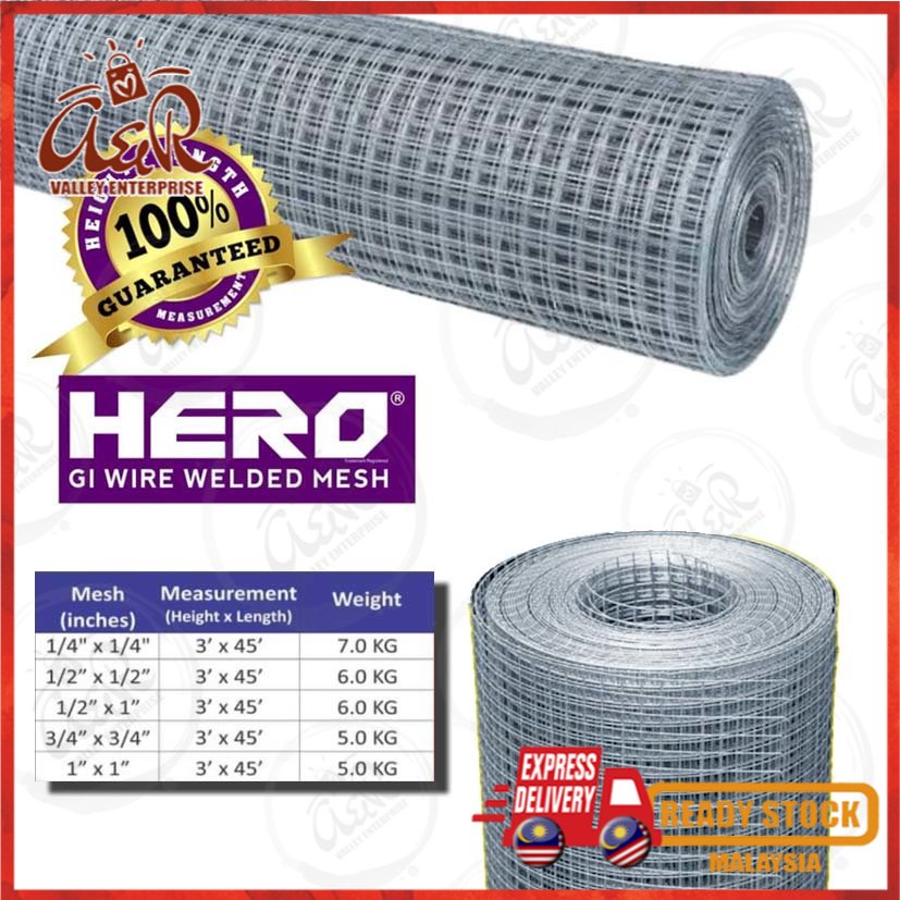 3-feet-x-45-feet-hero-galvanized-brc-welded-iron-wire-mesh-net
