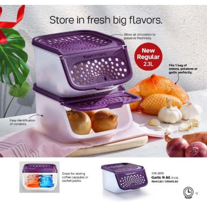 Tupperware Modular Mini Access Mate Potato - Garlic- Onion Keeper