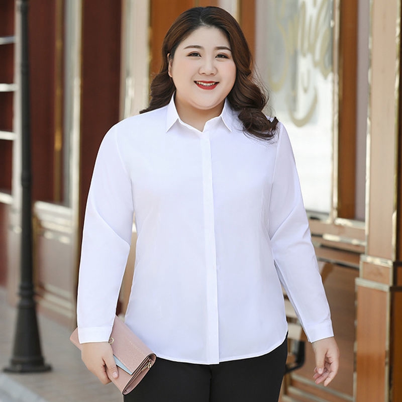 Plus size best sale blouse white