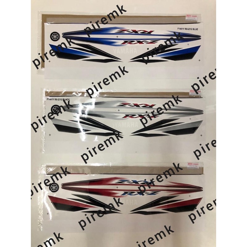 stripe moritaka rxz model catalyzer /hitam skala /merah skala/ biru ...
