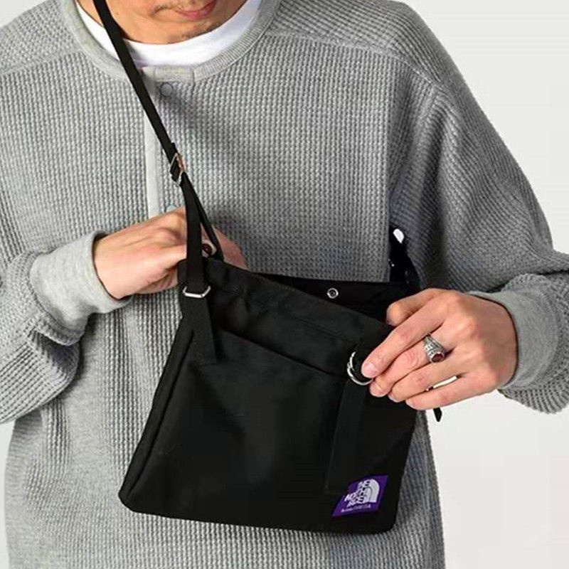 North face purple top label small shoulder bag