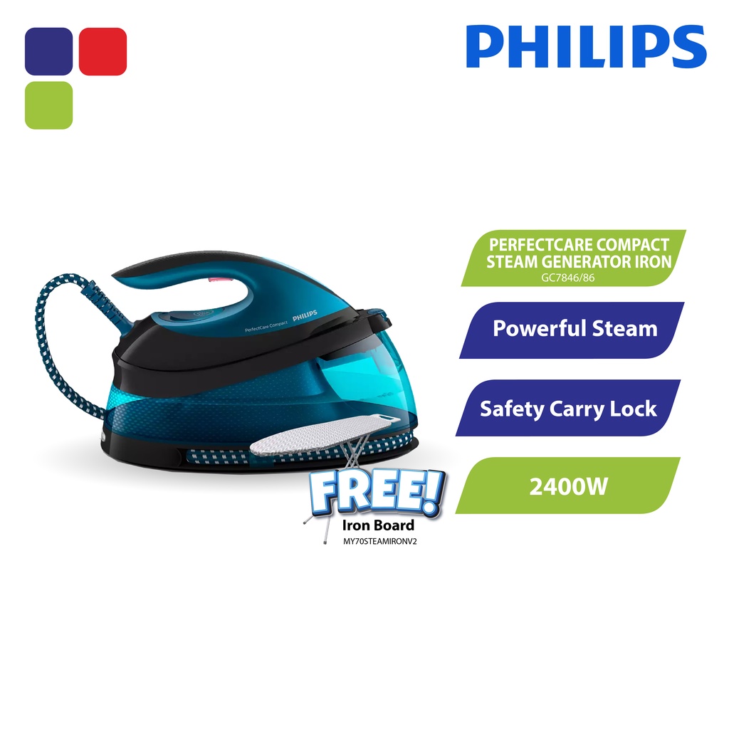 [FREE IRON BOARD] Philips Perfect Care Compact Steam Generator Iron