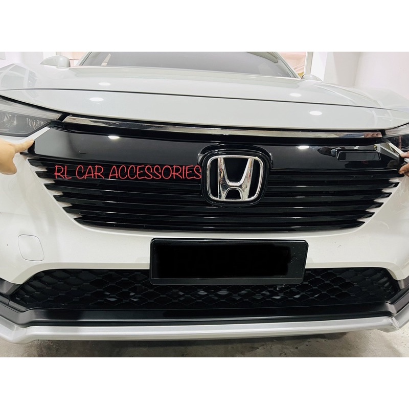 Honda Hrv Vezel Mugen Front Grill Grille Sarung Cover Bodykit Body Kit Shopee