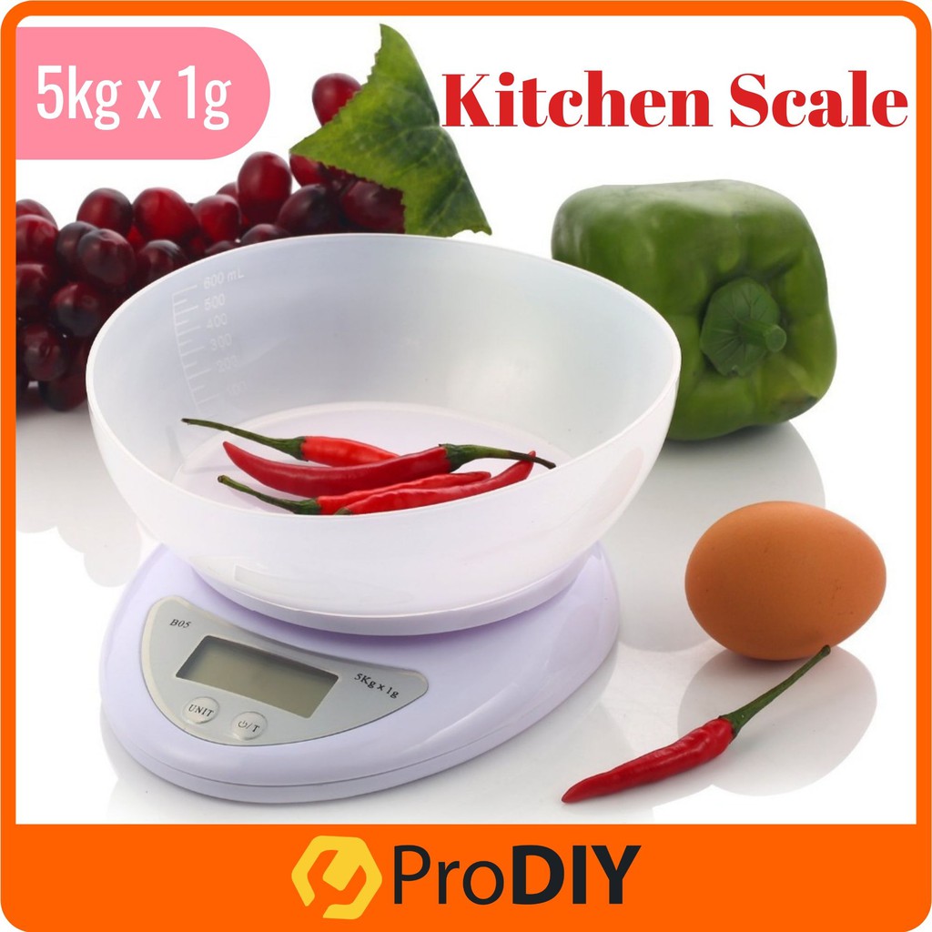 Kitchen Weight Scale With Bowl Sencor Digital Food Weighing Kitchen Tool  5kg