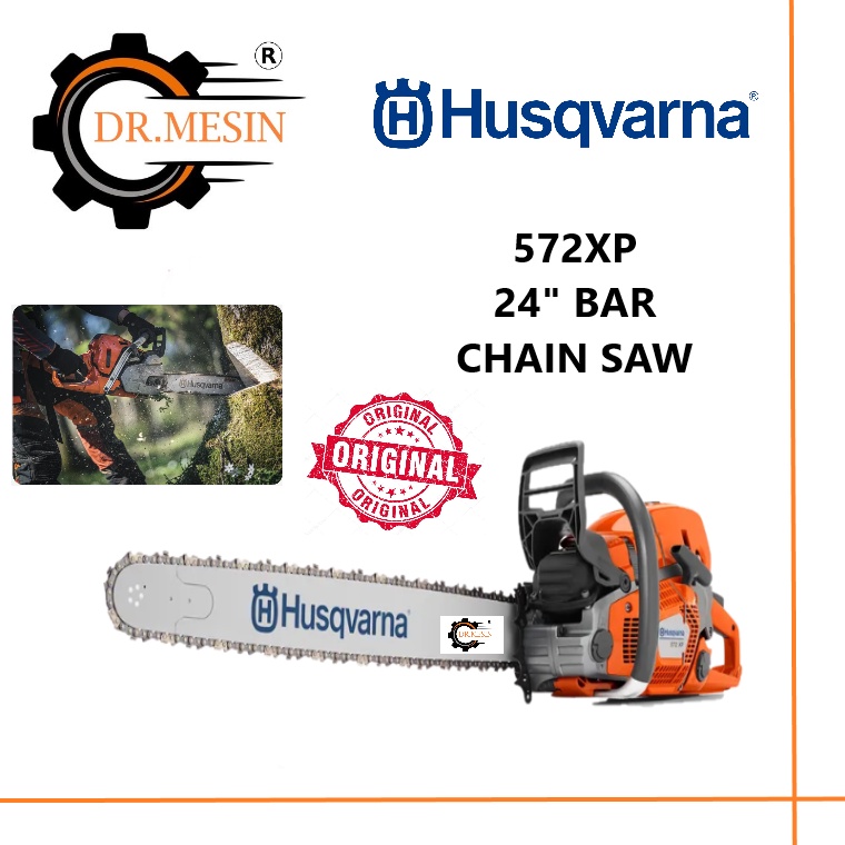 [READY STOCK] HUSQVARNA 572XP AutoTune Chainsaw 24" Guide Bar & Chain ...
