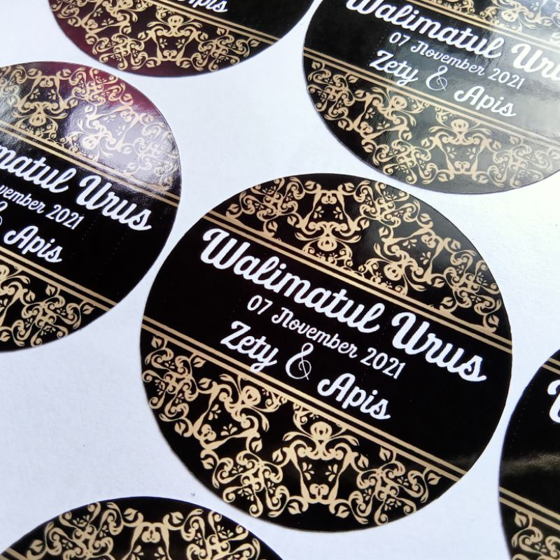 Sticker Kahwin/Bertunang/nikah/sticker doorgift/freegift/sticker nikah ...
