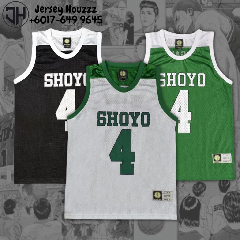 (READYSTOCK) Slam Dunk Anime Shoyo High School #4 Kenji Fujima Jersey ...