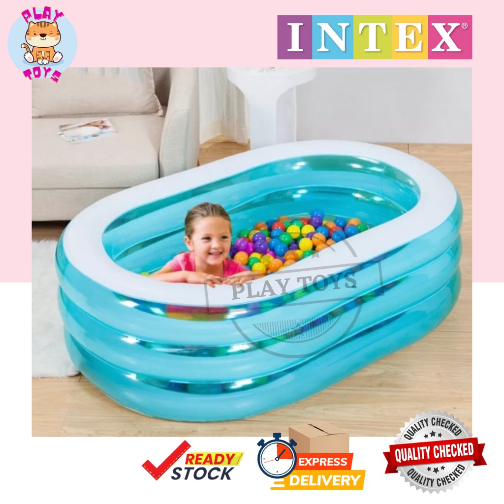 INTEX 57482 3rings inflatable swimming pool/paddling pool/Large ...