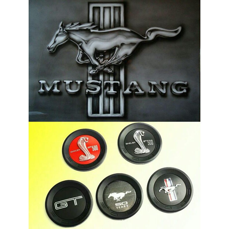 Ford Mustang Decorative Rear Tail Black Emblem | Shopee Malaysia