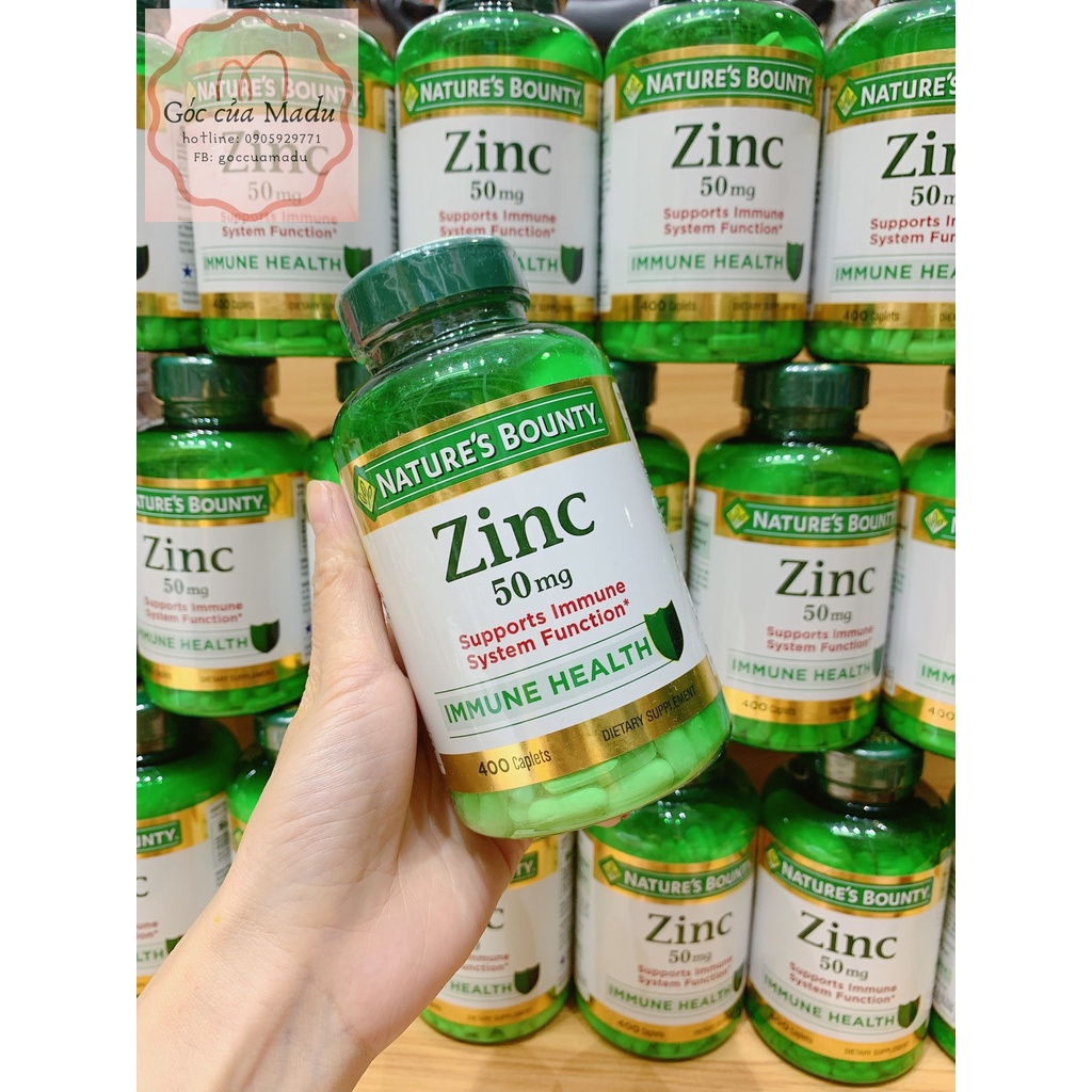 Nature's BOUNTY ZINC ZINC supplement 50 MG boxes of 400 US Costco TABLETS Shopee Malaysia