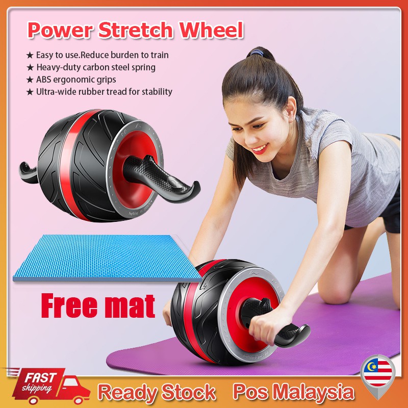 Gym Roller Wheel AB Abs Roller Workout Gym Exercise Training Body