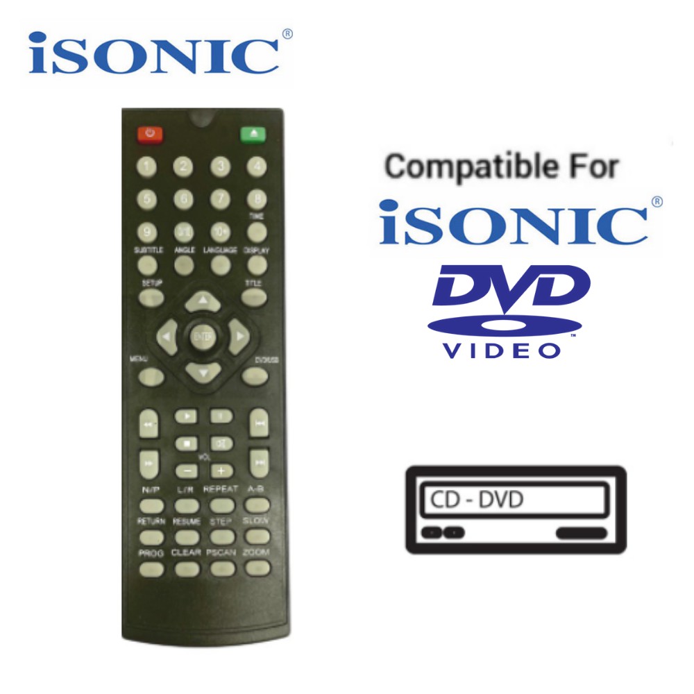 ISONIC DVD REMOTE CONTROL | Shopee Malaysia