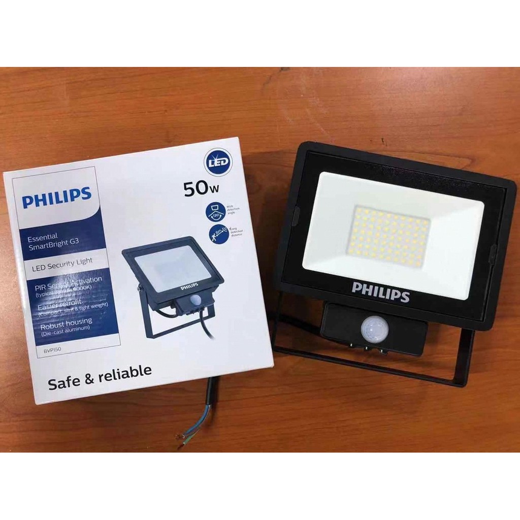 PHILIPS LED FLOODLIGHT WITH MOTION SENSOR 20W 50W DAYLIGHT ORIGINAL Shopee Malaysia