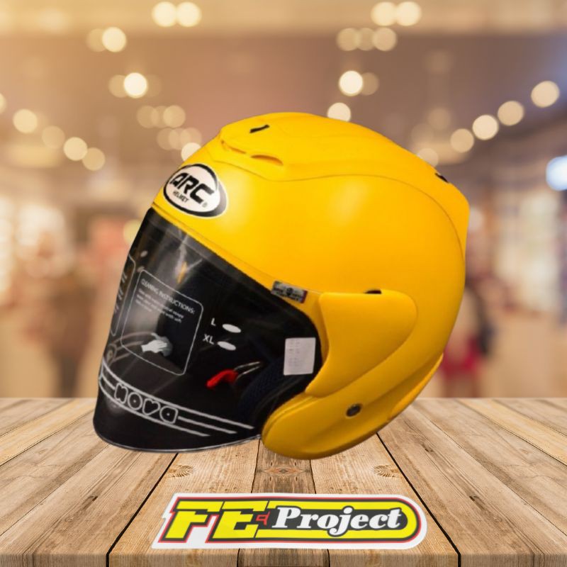 (100% Original) ARC Ritz Matt Yellow & Visor | Shopee Malaysia