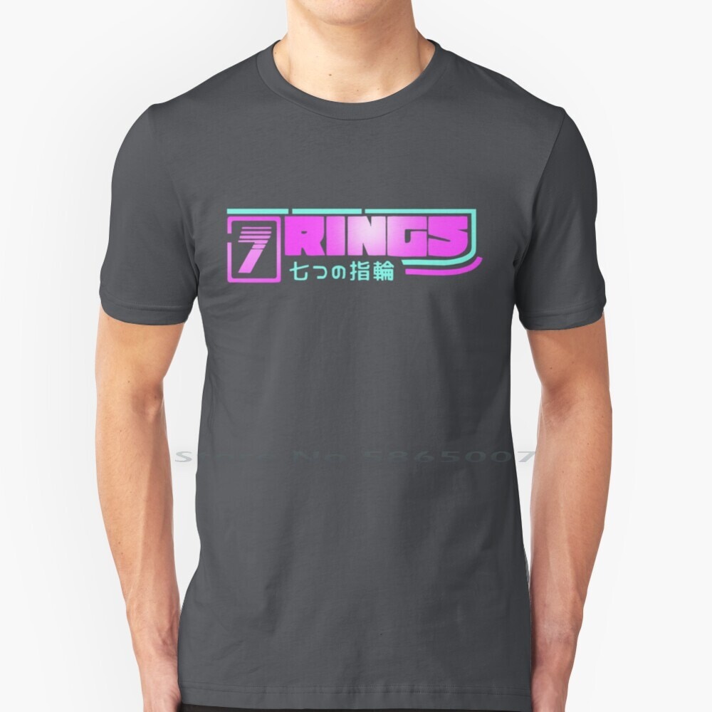 7 Rings T Shirt 100% Cotton Arianator Ariana Army 7 Rings Seven Music ...