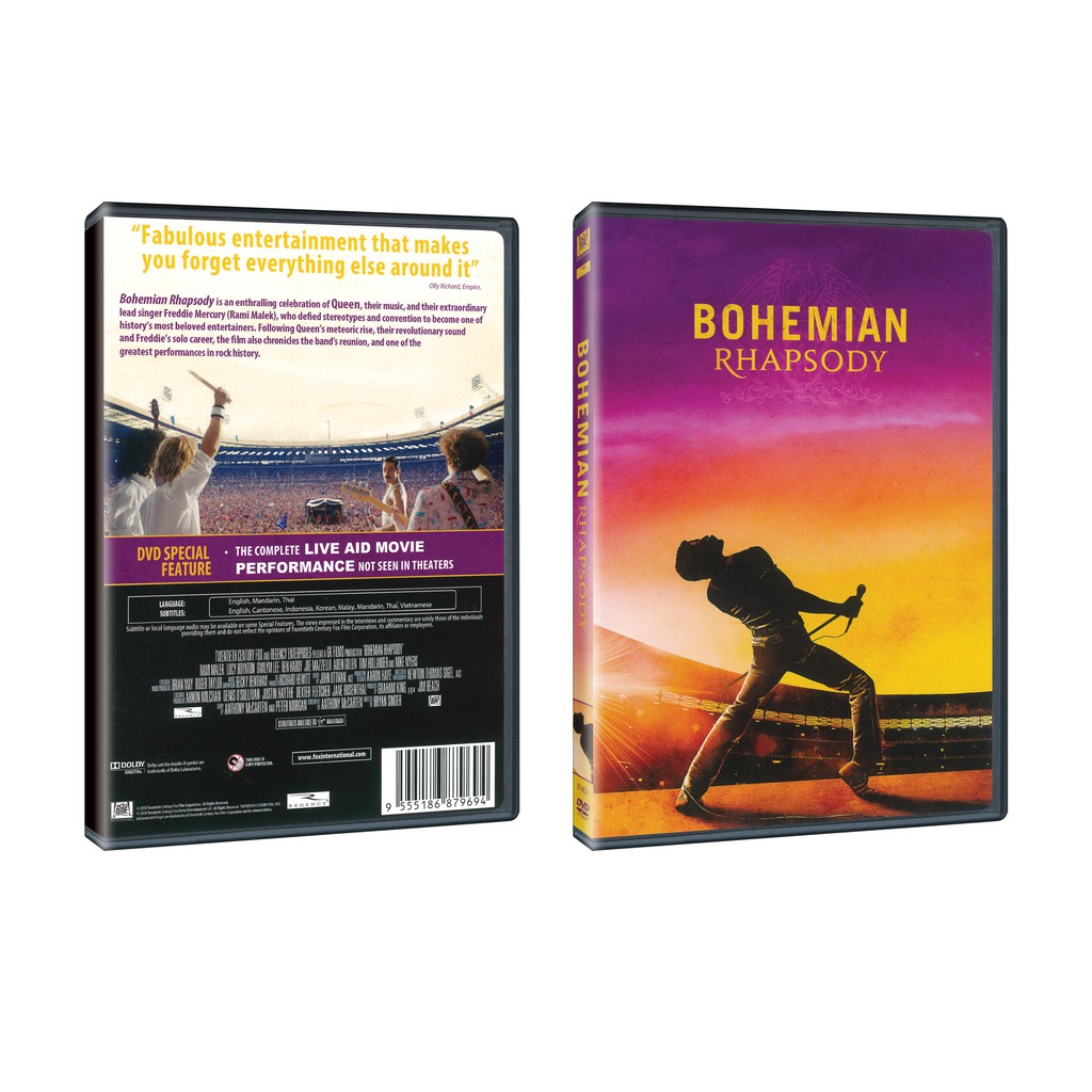 Bohemian Rhapsody 2018 DVD Shopee Malaysia