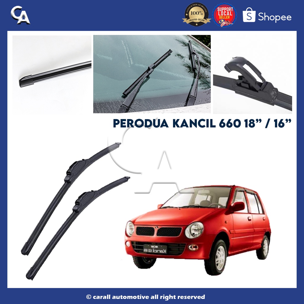 Perodua Kancil 660 CC Car Front Windscreen Rubber Soft Wiper Size 18