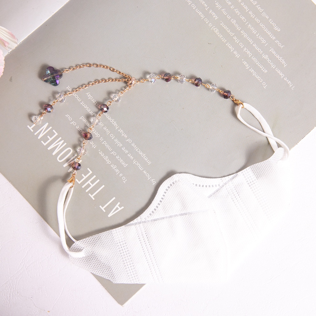 XINSHI132Fashion Crystal Mask Chain/mask lanyard adjustable/ Short Mask ...
