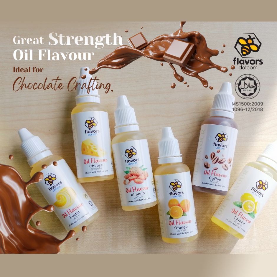 [HALAL] Flavors OIL FLAVOURS Varieties 30g / 1.06oz (Orange