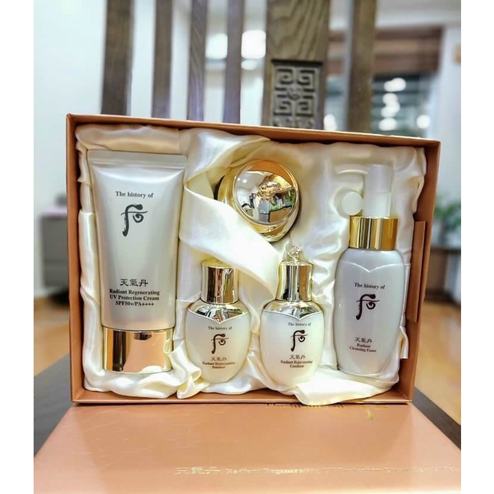 The History of Whoo Radiant Regenerating UV Protection shops SPF50 PA++++ Cream Set