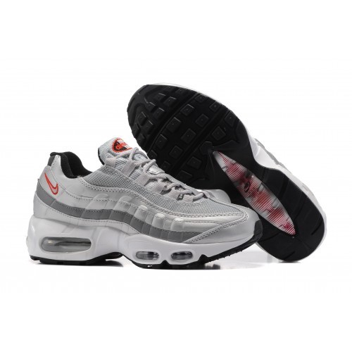 Silver and red hot sale air max 95