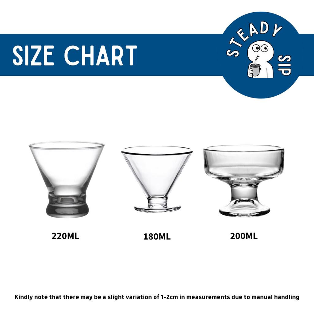 Steady Sip Dessert Glass Ice Cream Pudding Cereal Yogurt Granola