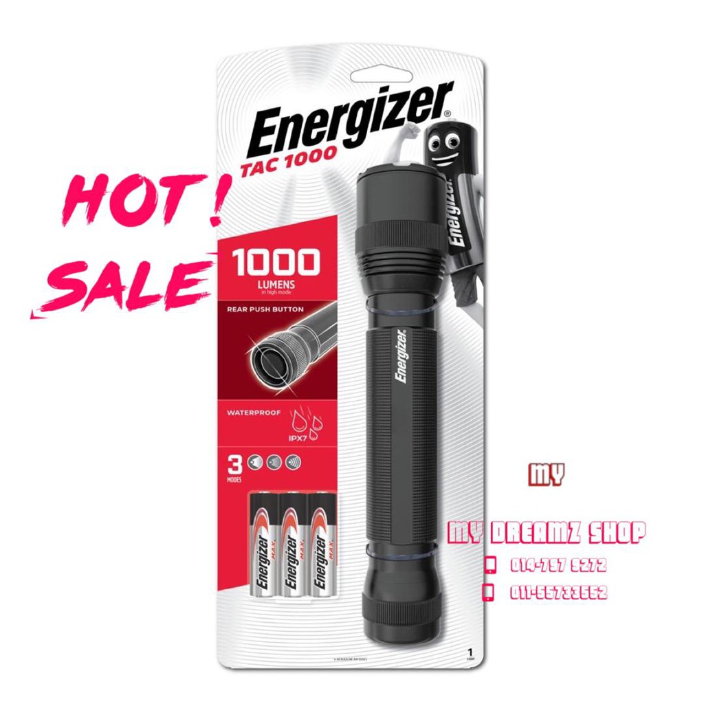 [100 Original] Energizer TAC 1000 Tactical Ultra LED Flashlight PMHT61