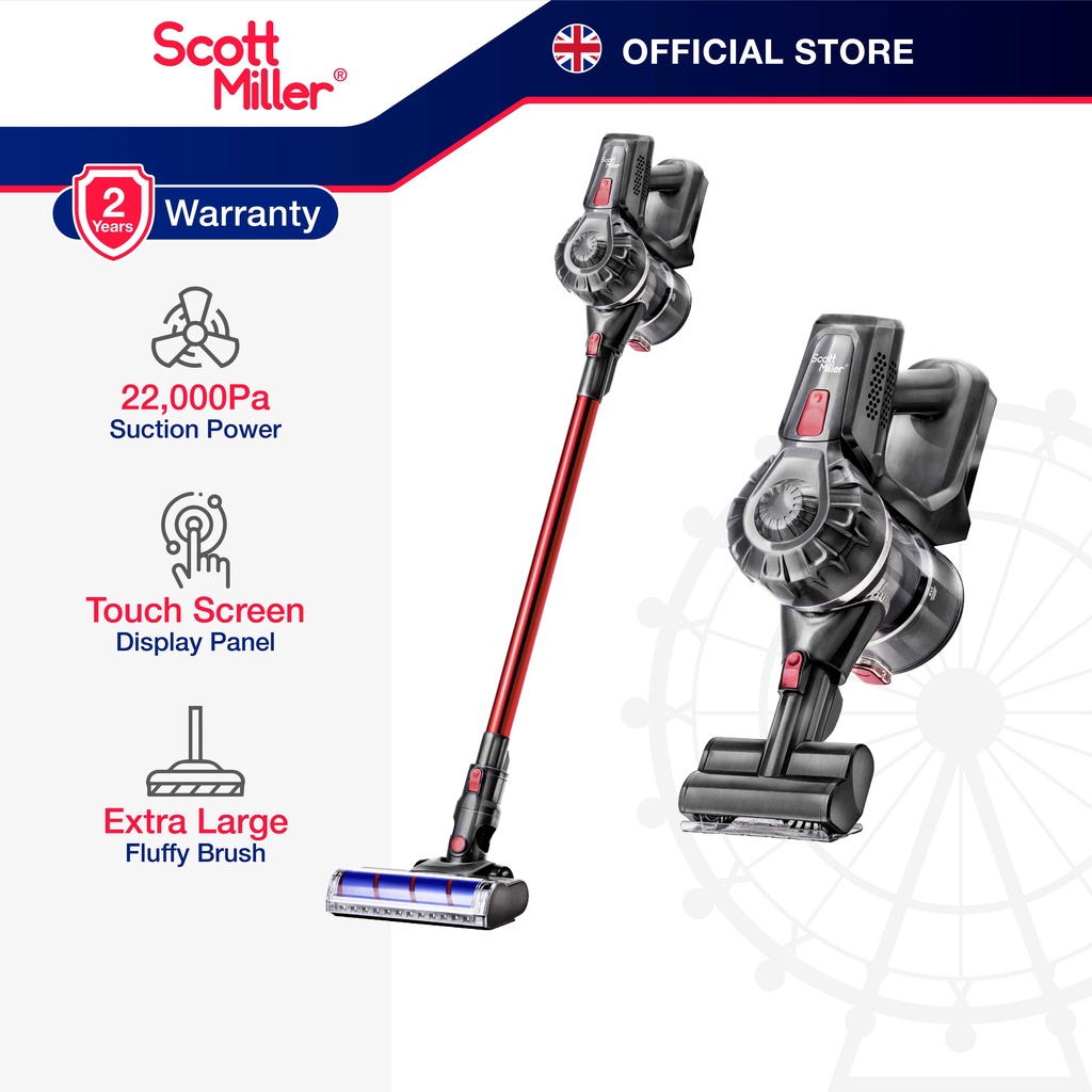 Scott Miller Cordless Vacuum Cleaner SM-V7000 22000Pa with Dust Mite ...