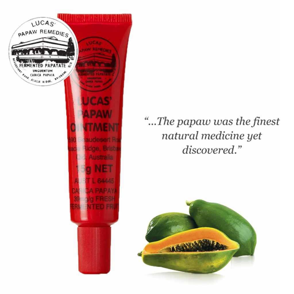 Lucas Papaw Ointment 15g 100 Authentic Multipurpose healing tropical