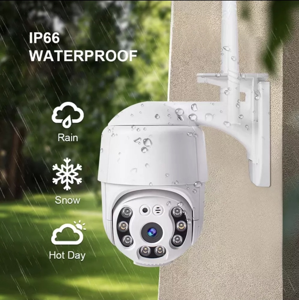 Yi iot 2MP 1080p Full HD Outdoor Weatherproof 360 Degree Rotation PTZ ...