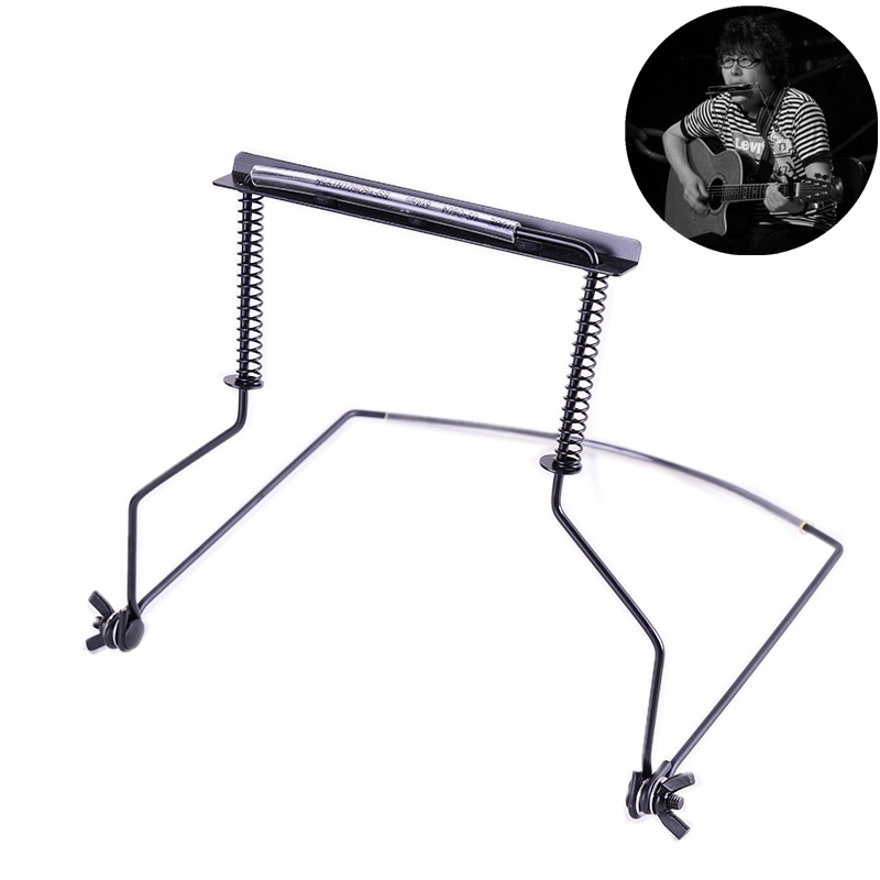 Harmonica Neck Holder Stand Harp Mouth Organ Rack for 10 Holes Metal