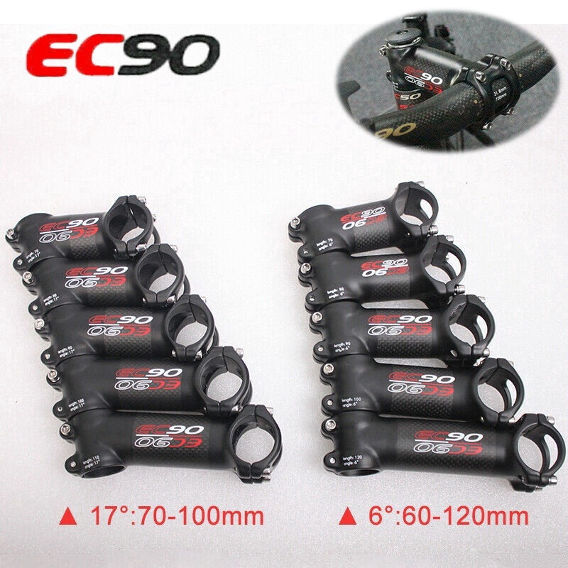 EC90 MTB Road Bike Stem 31.8 60 120mm 6 17 Stem Carbon Aluminum Bicycle Handlebar Stem 1 1 8 Shopee Malaysia