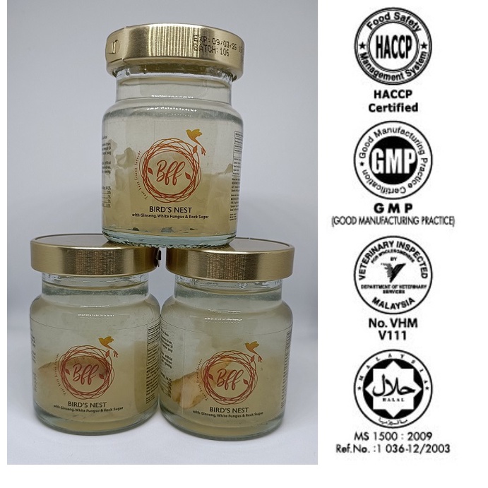 Bird S Nest With Ginseng White Fungus Rock Sugar Shopee Malaysia