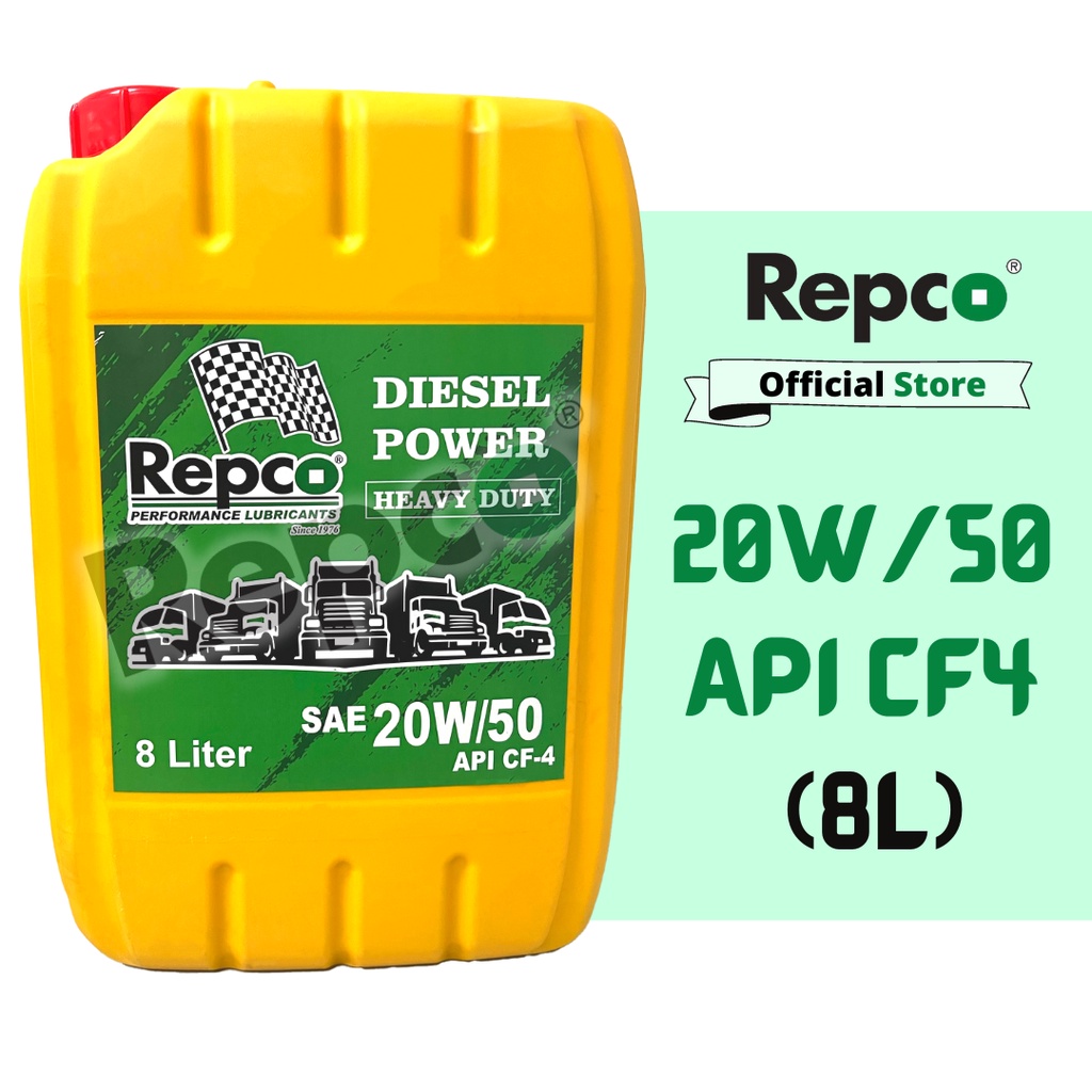 Repco Diesel Power 20W/50 CF4 Heavy Duty Engine Oil (8L) Shopee Malaysia