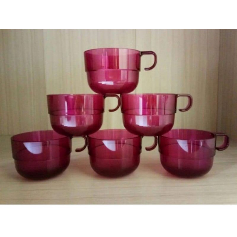 Tupperware Red color punch cup 170ml(1pc) | Shopee Malaysia