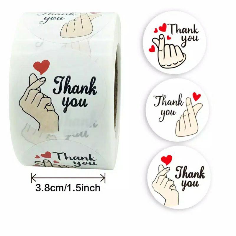 Thank You Online Shop Stickers for Cake / Bread Wrapping / Food ...