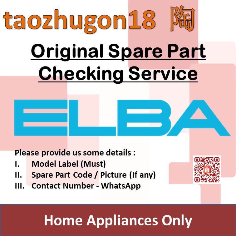 Original Elba Spare Part Checking Service Washing Machine Refrigerator