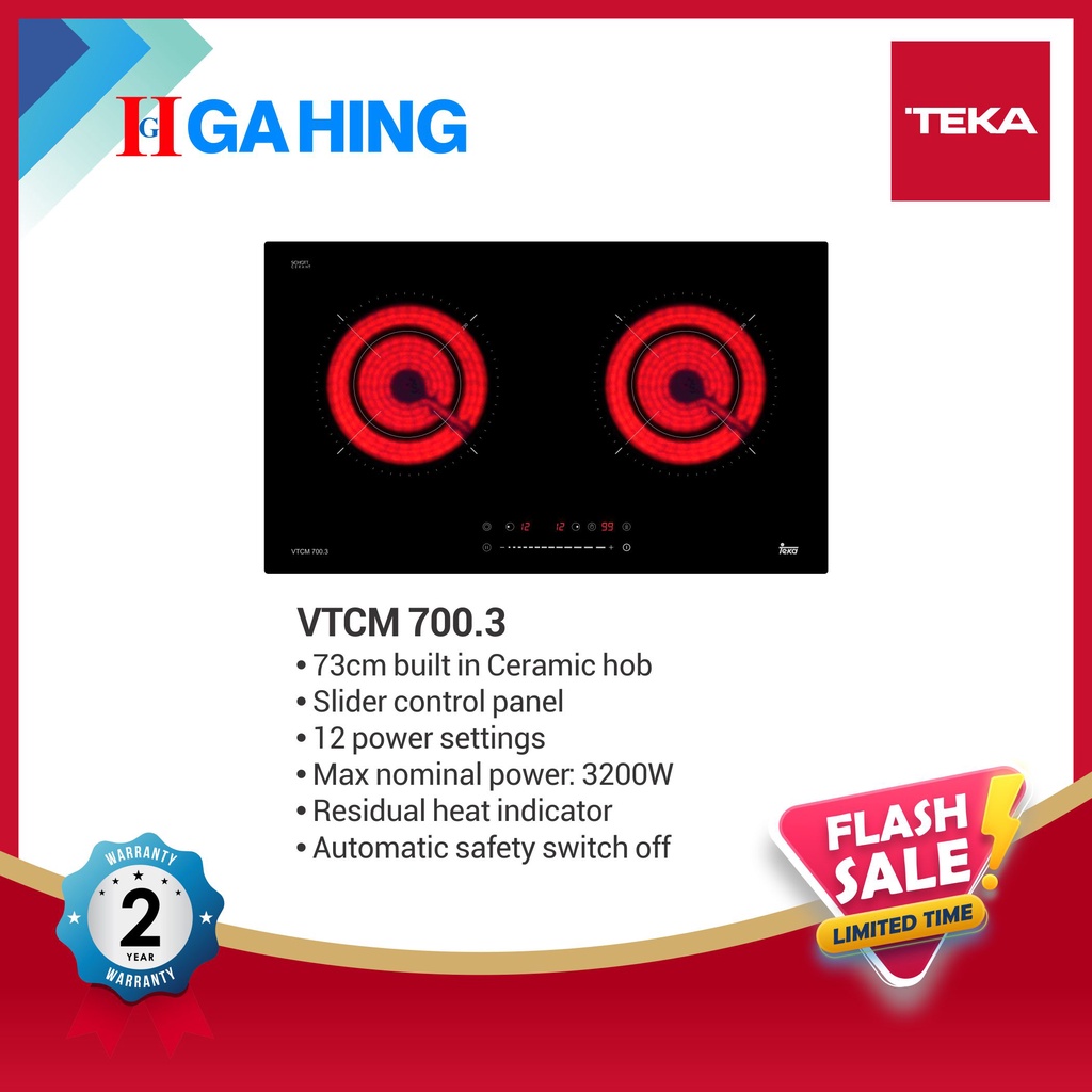 Teka VTCM 700.3 3200w Ceramic Hobs / Cooking Stove /Electric Stove
