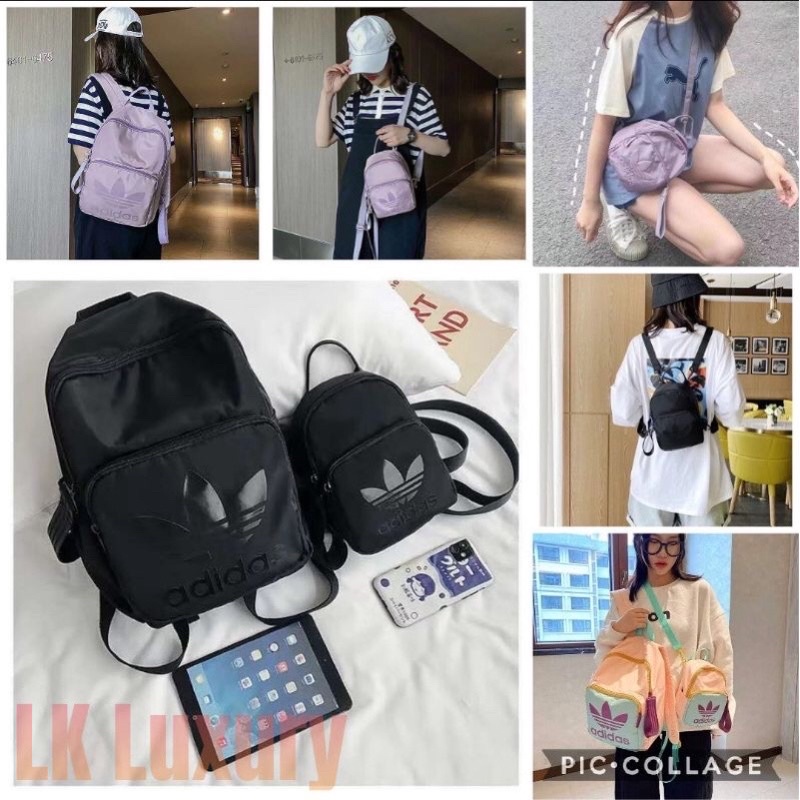 Mini backpack hot sale purse adidas