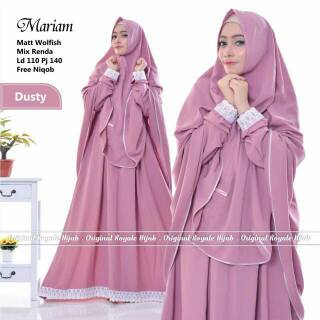 Maryam set gamis khimar Antem syari muslimah free Veil For Pregnant ...