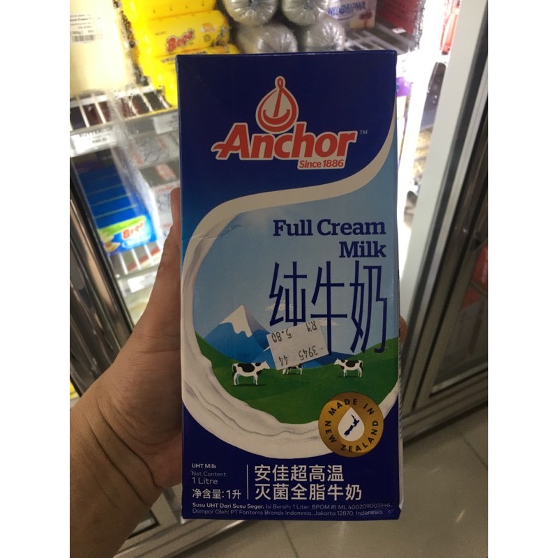 Anchor Full Cream Milk 1liter Shopee Malaysia