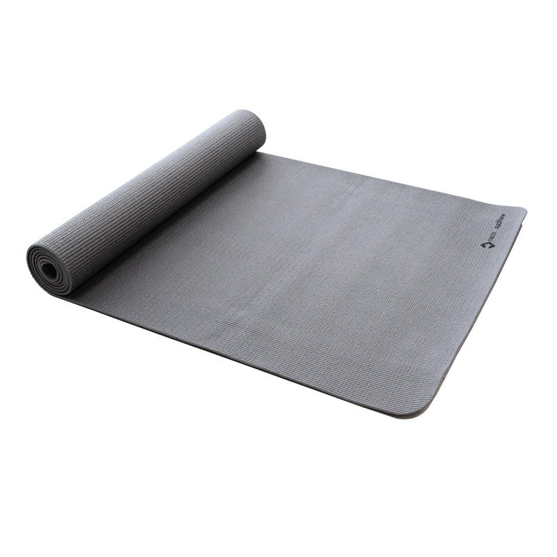 DECATHLON DOMYOS Essential Yoga Mat 4 Mm - GreyYoga Mat Pilates Non-skid  NON SLIP Mat Foldable Gym Fitness Mat