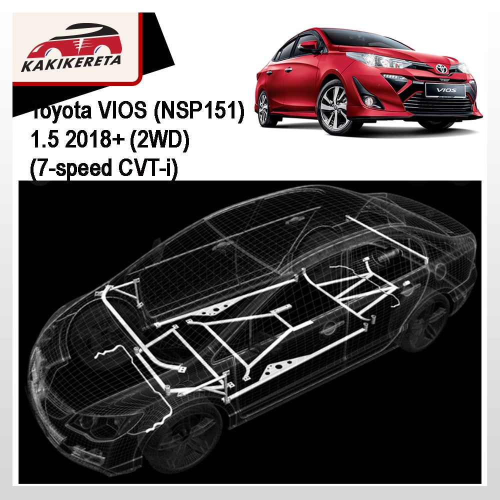 Toyota VIOS (NSP151) 1.5 2018+ (2WD)(7-speed CVT-i) 100%Original Ultra ...