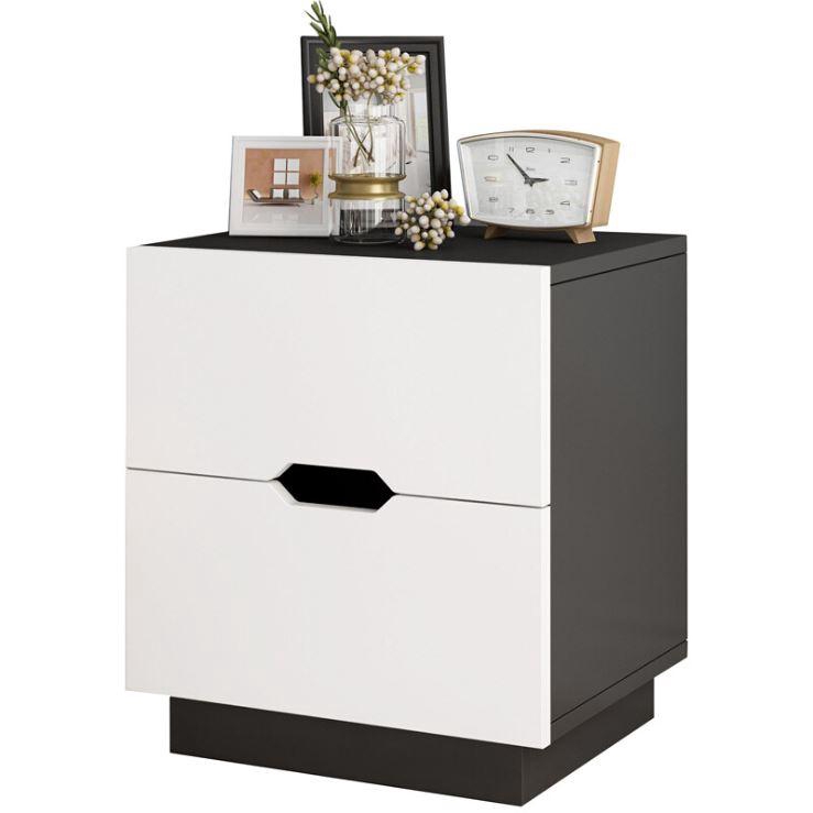 [READY STOCK] FOREVER Modern Wooden Double Drawers Side Table - Design ...