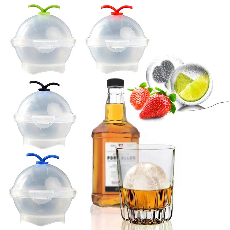 Silicone Round Ball Ice Cube Mold / Plastic Ice Mold Whiskey Ice Tray
