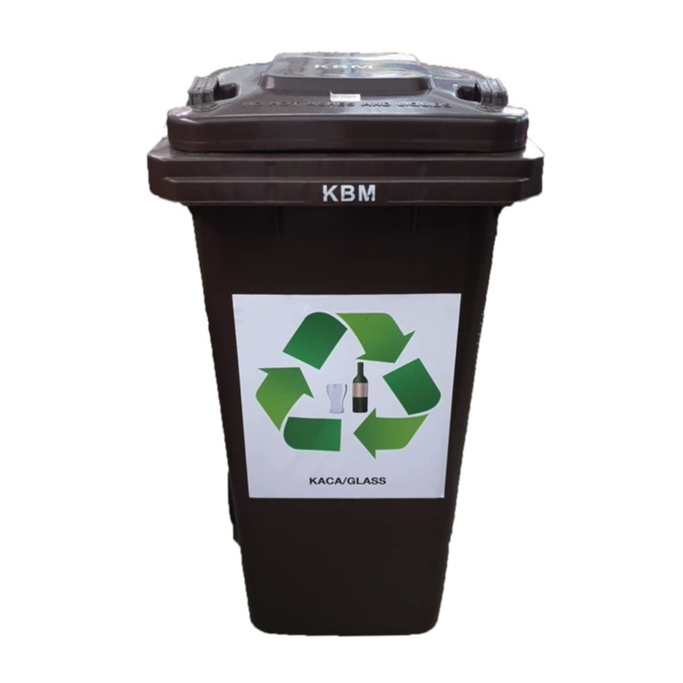 120L Recycle Bins (Blue / Brown / Orange) [1Piece] | Shopee Malaysia